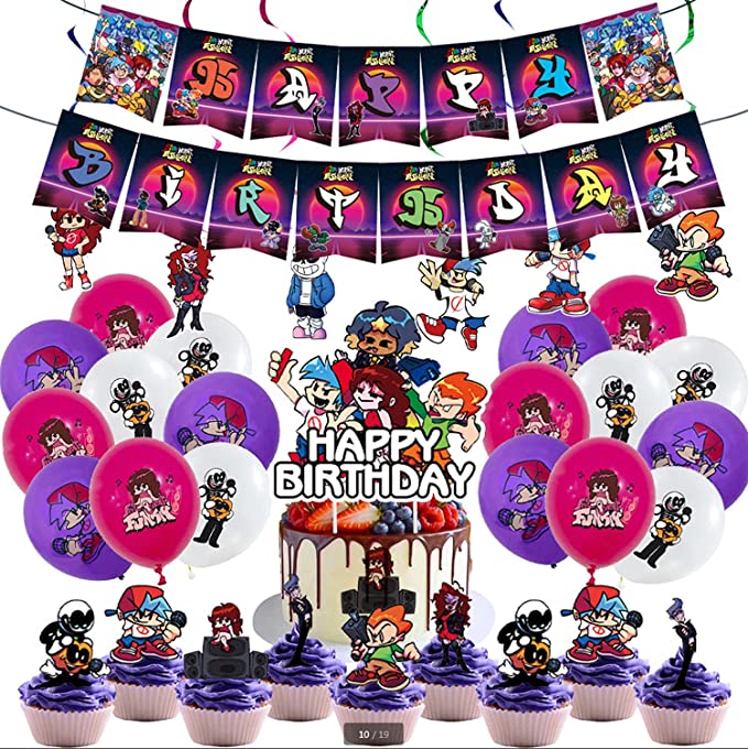 Friday Night Funkin Birthday Party Supplies - JenJams Online Retailer